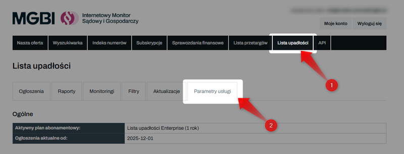 Zrzut 1  - Jak sprawdzić wykorzystanie limitów