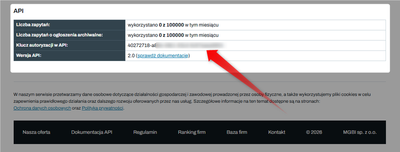 Zrzut 2 - Jak pobrać przez API treść ogłoszeń w wybranym okresie